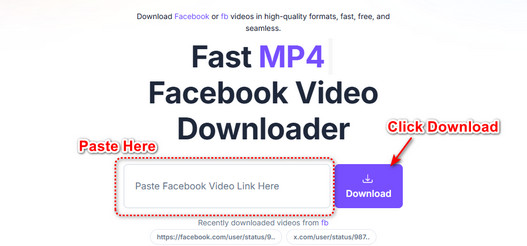 download video from Facebook with fastdownload.video step 2