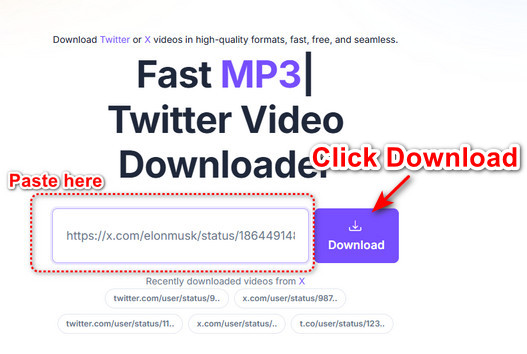 download video from Twitter with fastdownload.video step 2